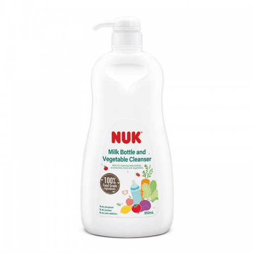 NUK Milk Bottle and Vegetable Cleanser 950ml + Refill 750ml | 100% Food Grade Ingredients
